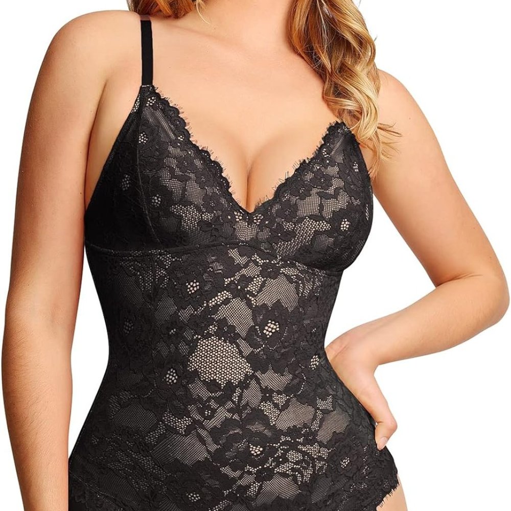 BRAND NEW Popilush Shapewear Lace Bodysuit